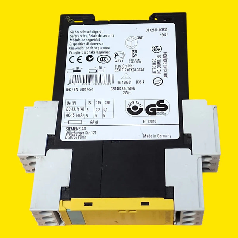 Siemens 3tk2830-1cb30 Relé De Seguridad Sirius 24v Dc