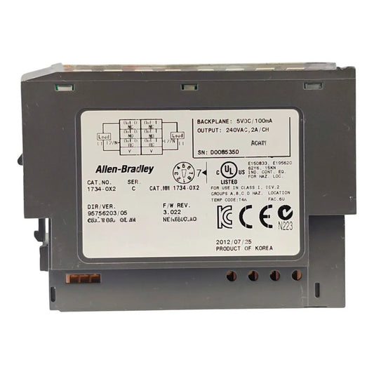 Allen-bradley 1734-ox2 Point I/o Salidas Relevador