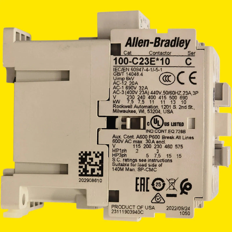 Allen Bradley 100-c23ej10 Contactor 24v Dc