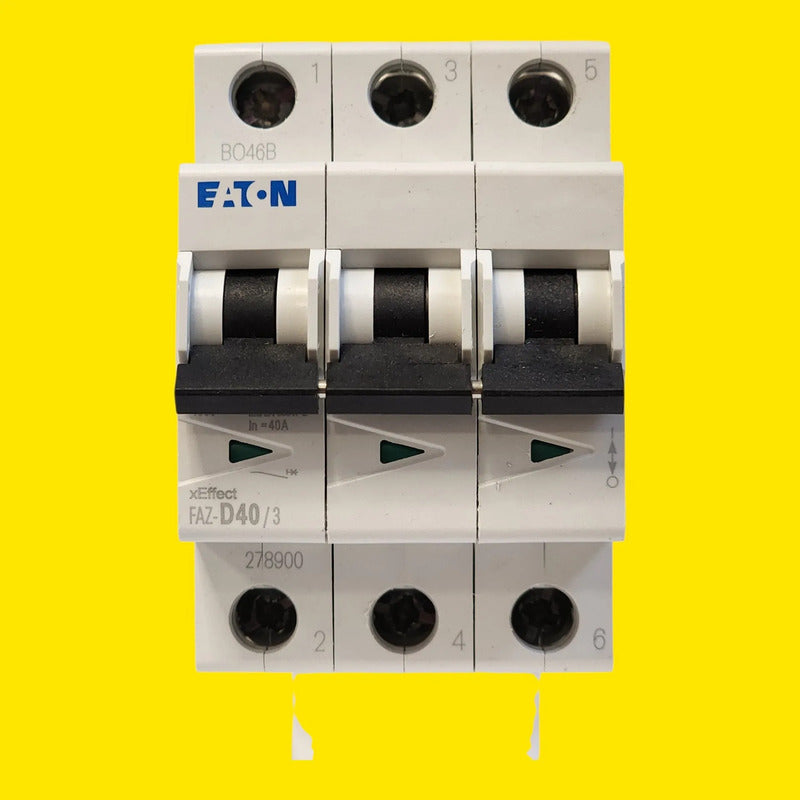 Eaton 278900 Interruptor Termomagnetico Faz-d40/3 3p 40a Gris