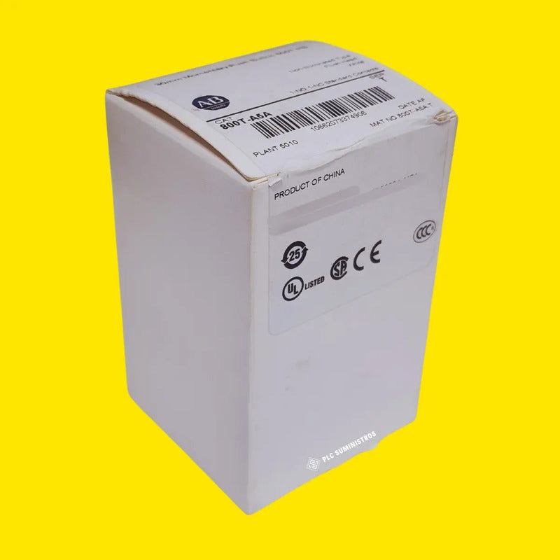 Allen-bradley 800t-a1a | Botón Negro Momentáneo 1na 1nc Blanco