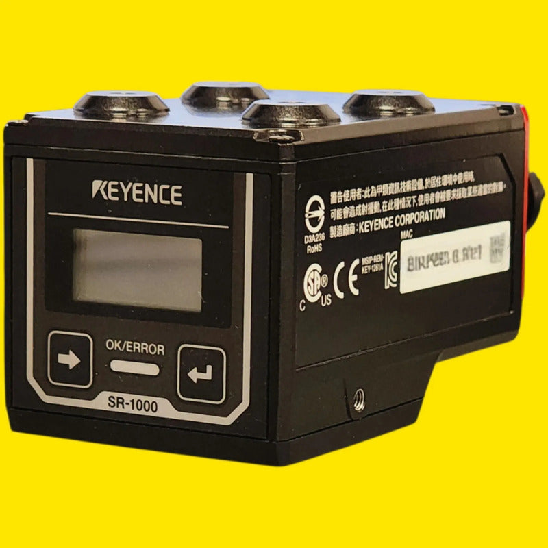 Keyence Sr-1000 Lector De Códigos 1d Y 2d Negro Cable De Alimentación Y E/s I/o