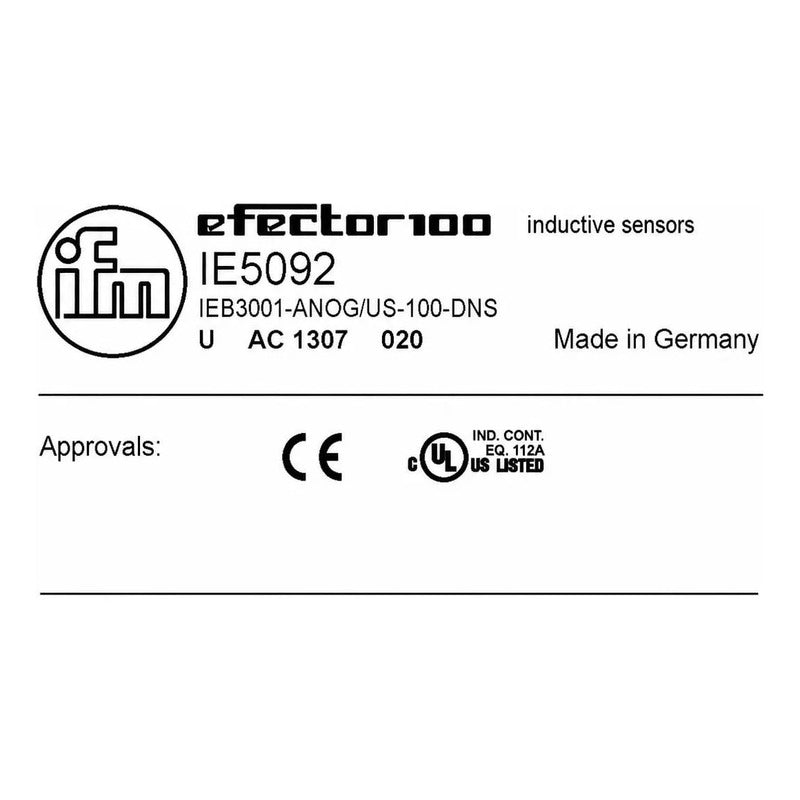 Ifm Ie5092 Sensor Industrial