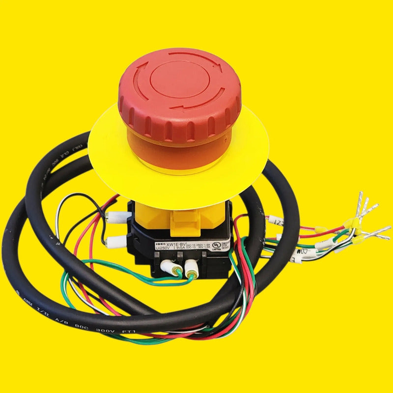 Idec Xw1e-bv Botón De Paro De Emergencia Rojo