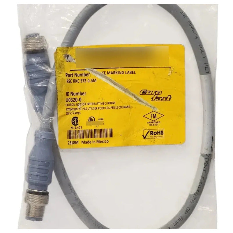 Turck Rsc-rkc-572-0.5m Cable Devenet M12 5 Pines U0320-0 Gris
