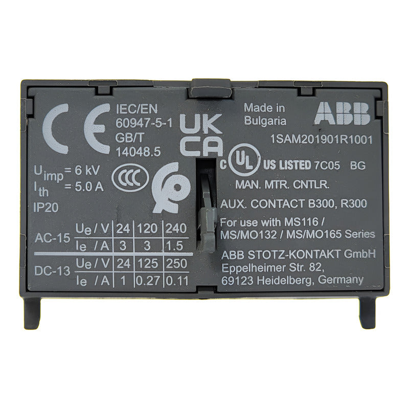 Contacto Auxiliar Frontal Abb Hkf1-11 1na 1nc Serie Af