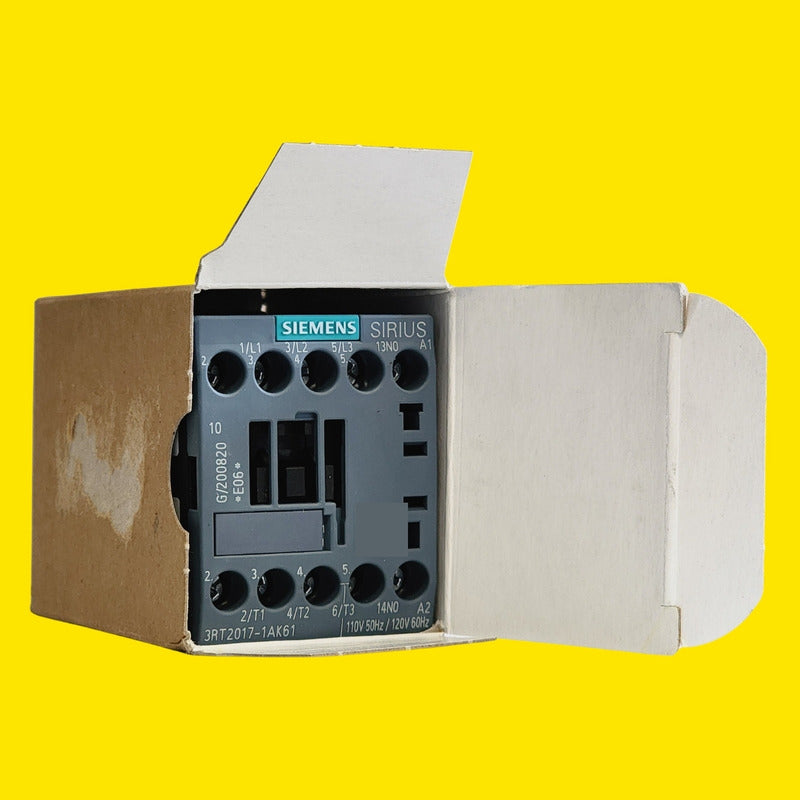 Contactor Siemens 3rt2017-1ak61  12a 5.5kw 110v/120v