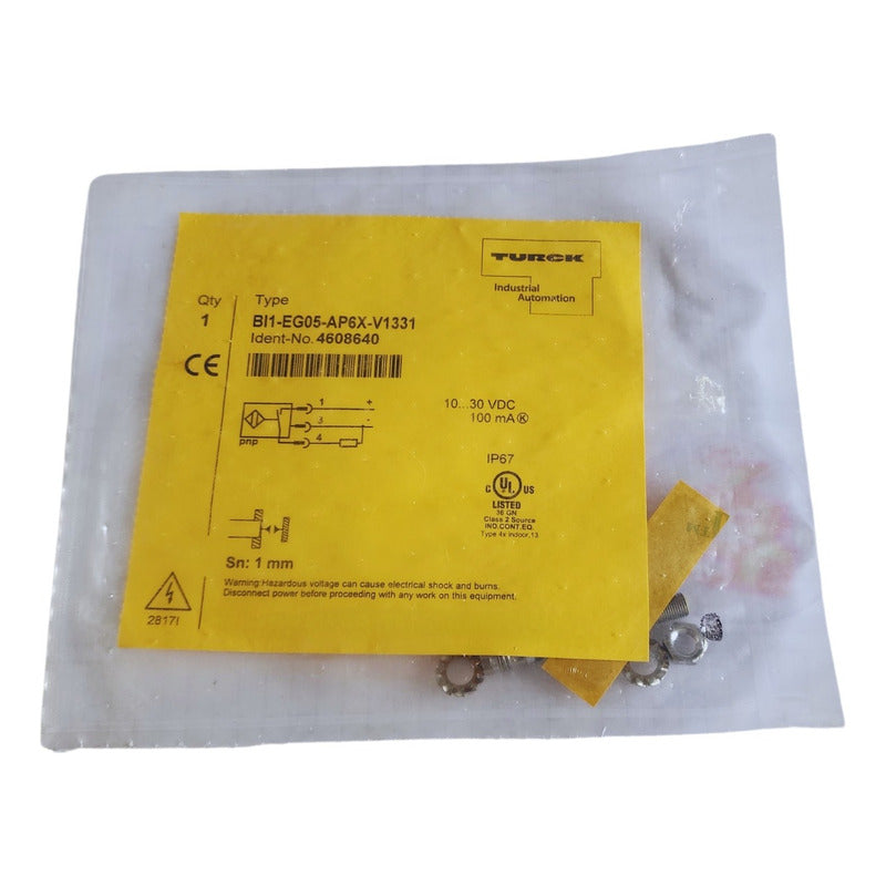 Sensor Inductivo Turck Bi1-eg05-ap6x-v1331 4608640 Preciso
