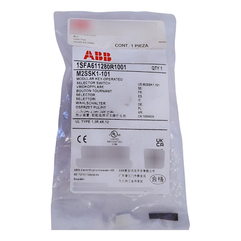 Abb M2ssk2-101 1 Sfa611281 R1001 Swich Con Llave