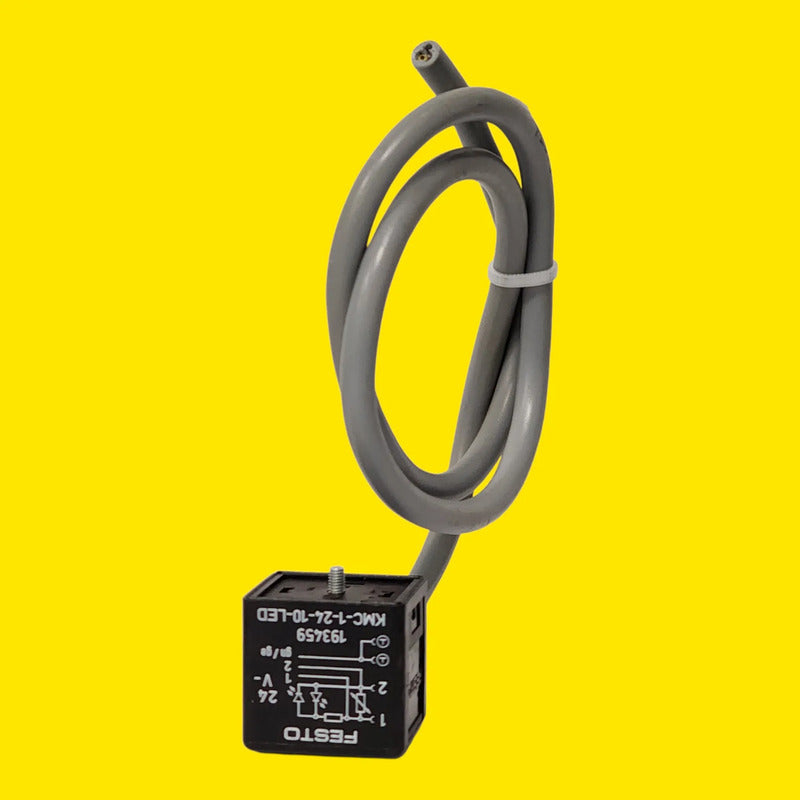 Festo Kmc-1-24-10-led Cable Valvula Solenoide 10m 193459