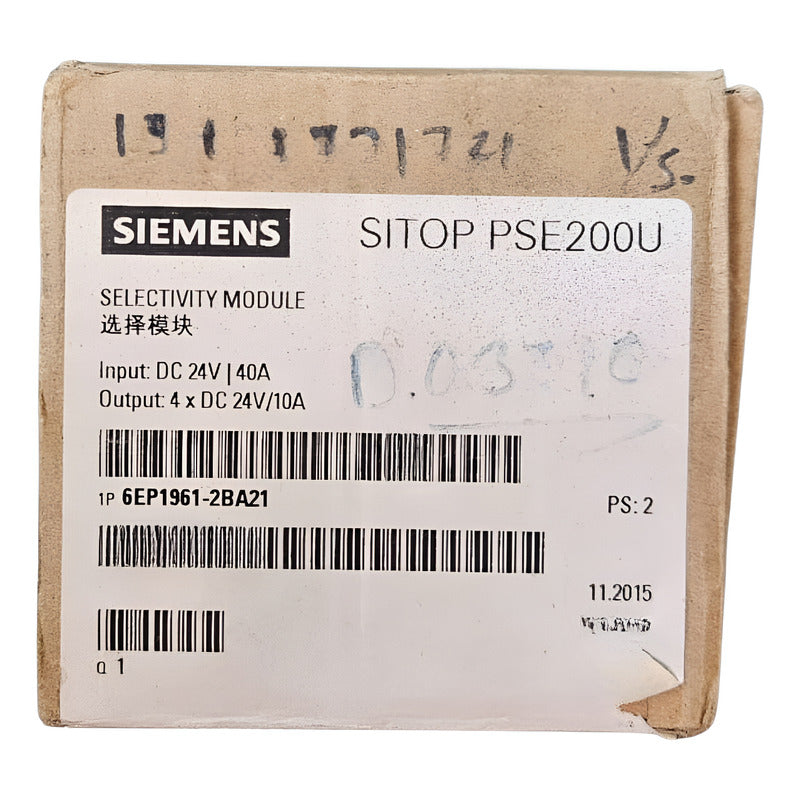 Siemens 6ep1961-2ba21 Selectivity Module Pse200u
