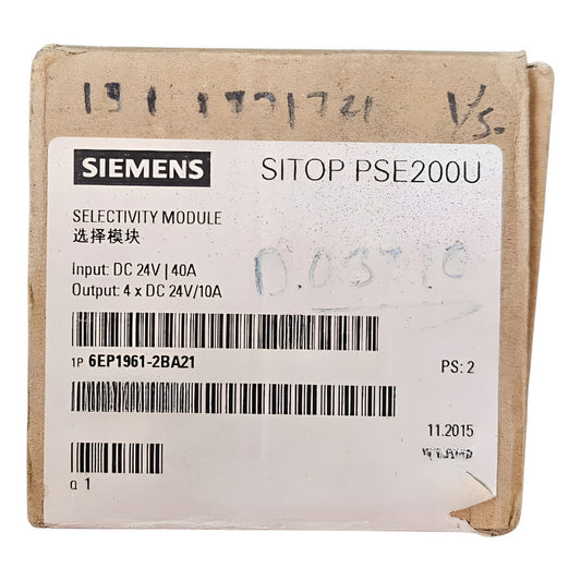 Siemens 6ep1961-2ba21 Selectivity Module Pse200u