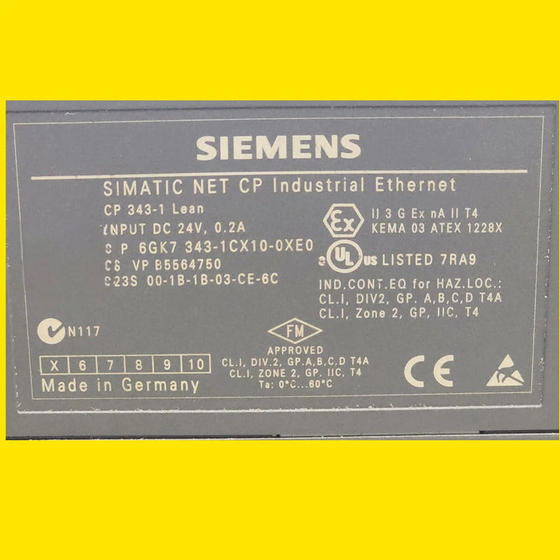 Siemens 6gk7343-1cx10-0xe0 Módulo De Comunicación