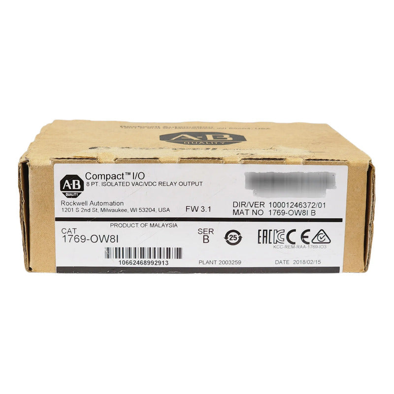Allen Bradley 1769-ow8i Modulo Salida Rele 8 Pt Aislado