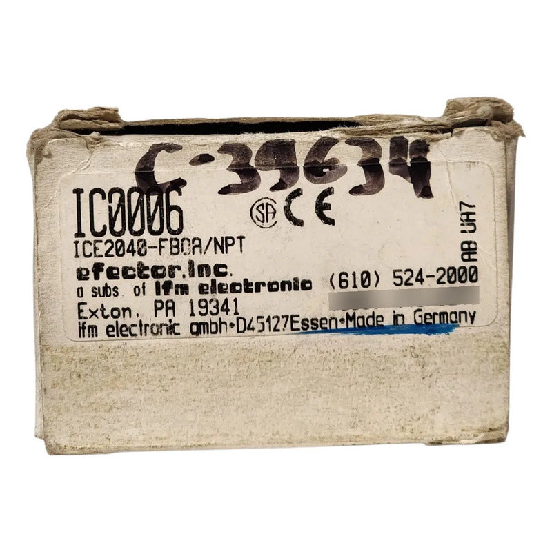 Ifm Ic0006 Sensor Inductivo Ac/dc 40mm Ip67