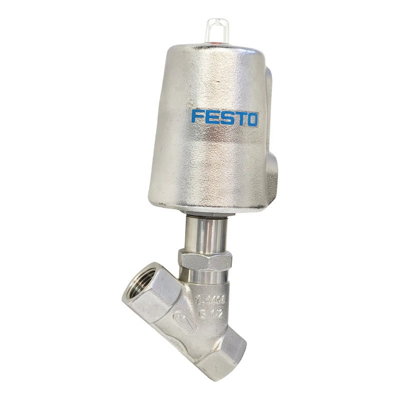 Válvula De Asiento Inclinado Festo Vzxf 1002512 G1/2 Acero