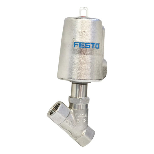 Válvula De Asiento Inclinado Festo Vzxf 1002512 G1/2 Acero