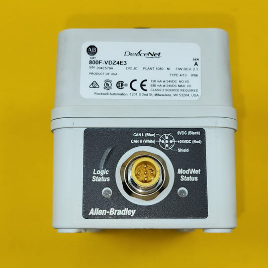 Allen Bradley 800f-vdz4e3 Devicenet Usado