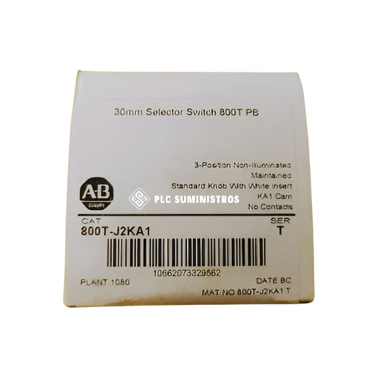 Allen-bradley 800t-j2ka1 Perilla Standar Con Inserto Blanco Blanco