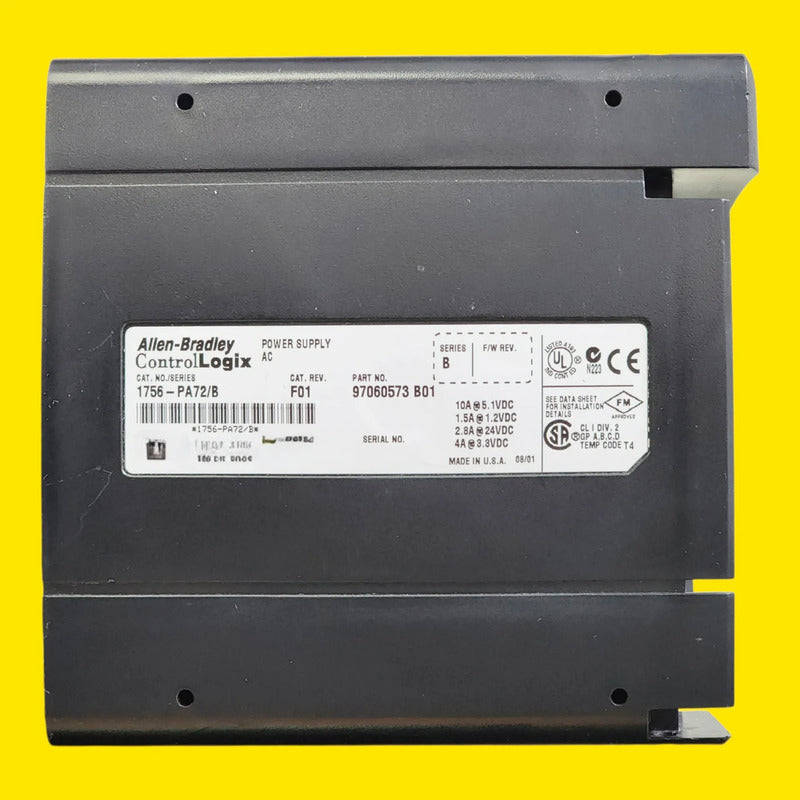 Allen-bradley 1756-pa72 Fuente De Poder Controllogix Sin Tapa