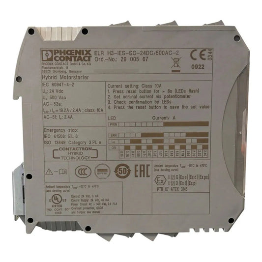 Phoenix Contact Elrh3-ies-sc-24dc/500ac-2 Arrancador Híbrido