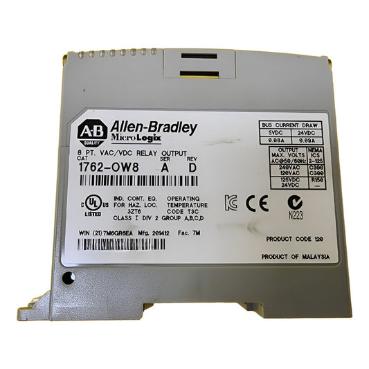 Allen Bradley 1762-ow8 Micrologix Salidas A Relay