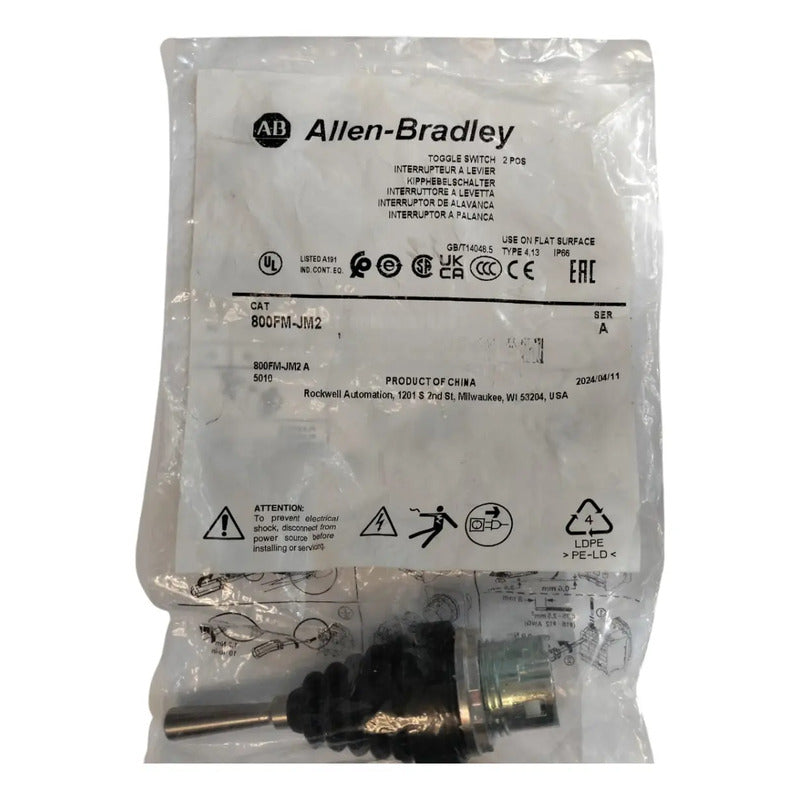 Alllen Bradley 800fm-jm2 Toggle Switch