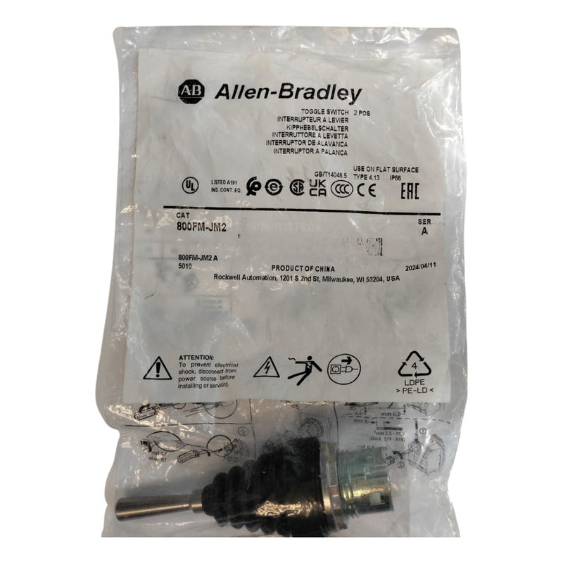 Alllen Bradley 800fm-jm2 Toggle Switch