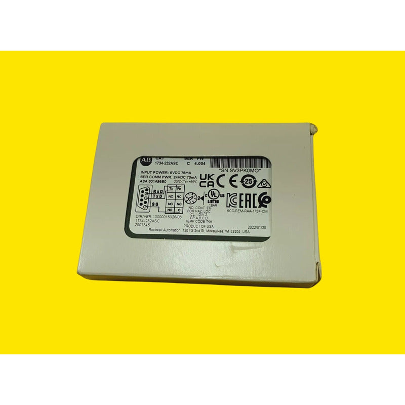 Allen Bradley Point I/o Rs-232 Ascii Interface_  1734-232asc