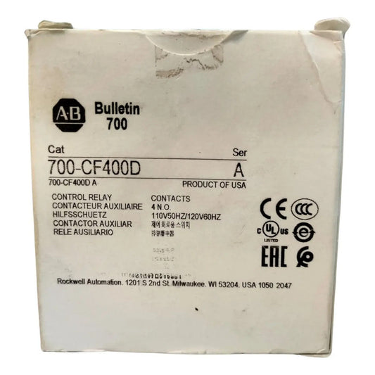 Allen-bradley 700-cf400d Contactor De Control Iec