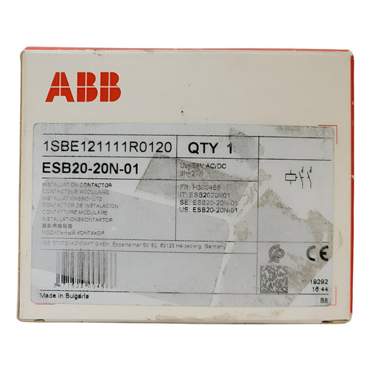 Abb Esb20-20n-01 Contactor 20a 2 Polos 24v Ac/dc