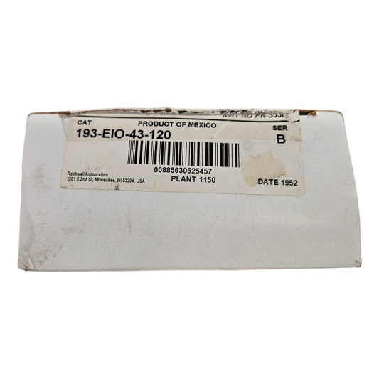 Allen Bradley Módulo De Control Para Relé   193-eio-43-120