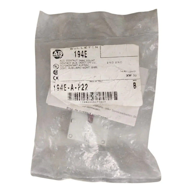Bloque Contacto Auxiliar Allen-bradley 194e-a-p22