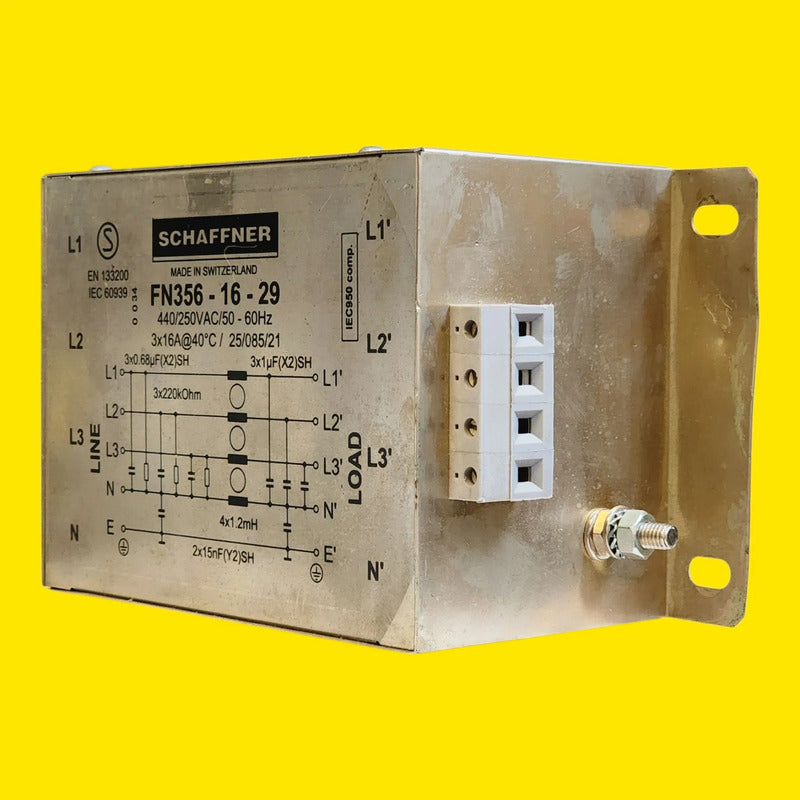 Schaffner Fn356-16-29 Filtro Emi Emc Trifasico 16a 440vac