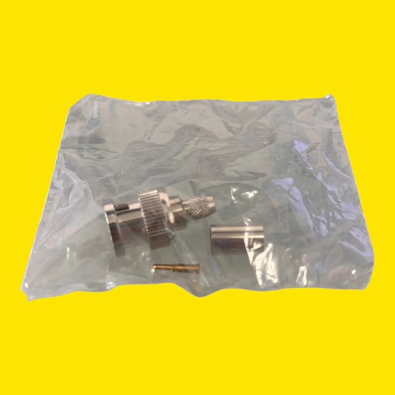 031-80102 Conector Bnc Macho 75 Ohms Para Cable Gris