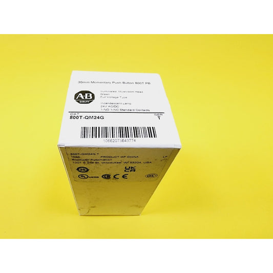 Allen-bradley 800t-qm24g Ser T Pulsador Luminoso Verde 24v