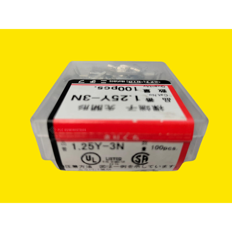Nichifu 1.25y-3n Terminales De Crimpado En Forma Y Blanco