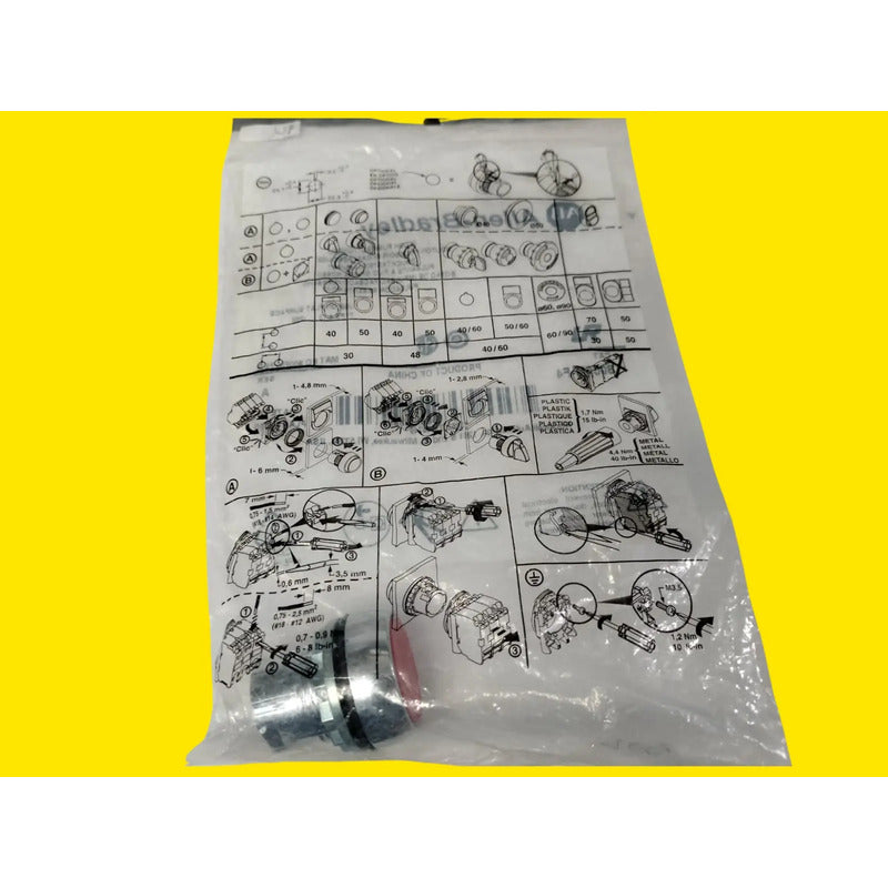 Allen-bradley 800fm-f4 Boton Pulsador De 22mm Blanco