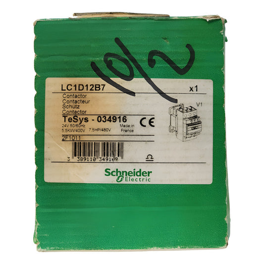 Schneider Electric Lc1d12b7 Contactor 12a 24v