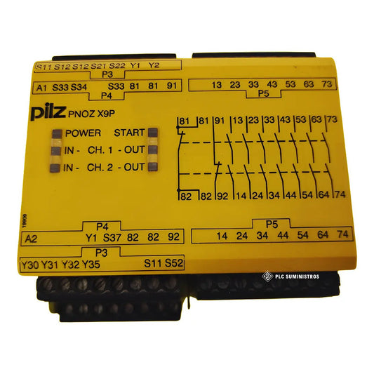 Pilz Pnoz X9p 24vdc 7n/o 2n/c 2so Relé 777609