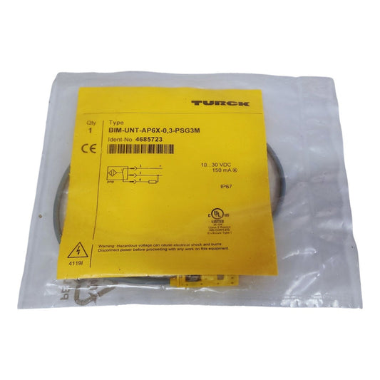 Sensor Inductivo Turck Bim-unt-ap6x-0,3-psg3m Profesional