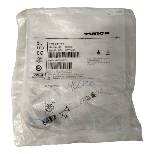 Turck B 5143-0 Cable/conector