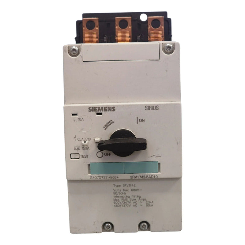 Siemens 3rv1472-5ad10 Interruptor Protector De Motor 50hz/60hz