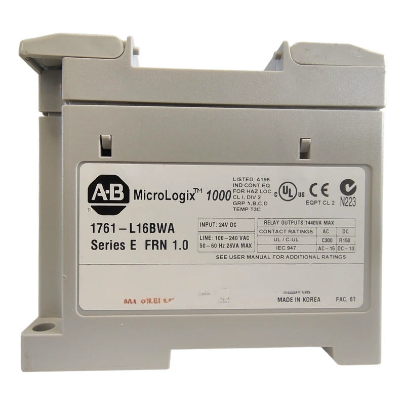 Allen-bradley 1761-l16bwa Micrologix 1000 16 I/o