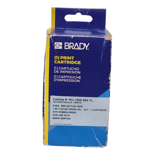 Brady Mc-1500-584-yl Etiqueta Reflejante Continua