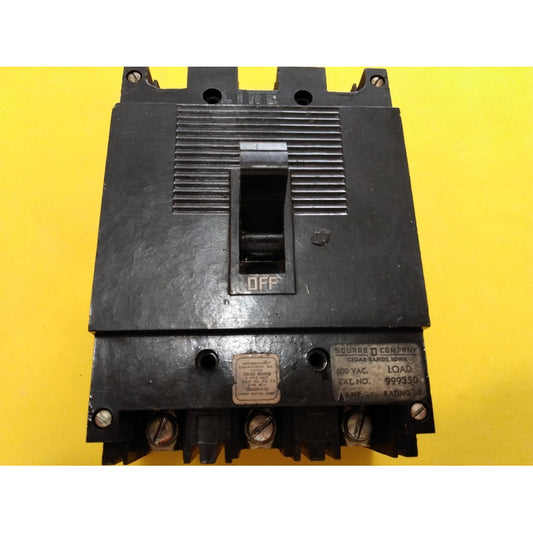 Interruptor Square D 999350 50a 3p 600v Perno De 50 Amp