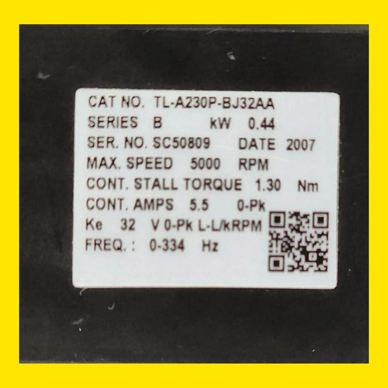 Allen-bradley Tl-a230p-bj32aa Servomotor 230v 5000rpm