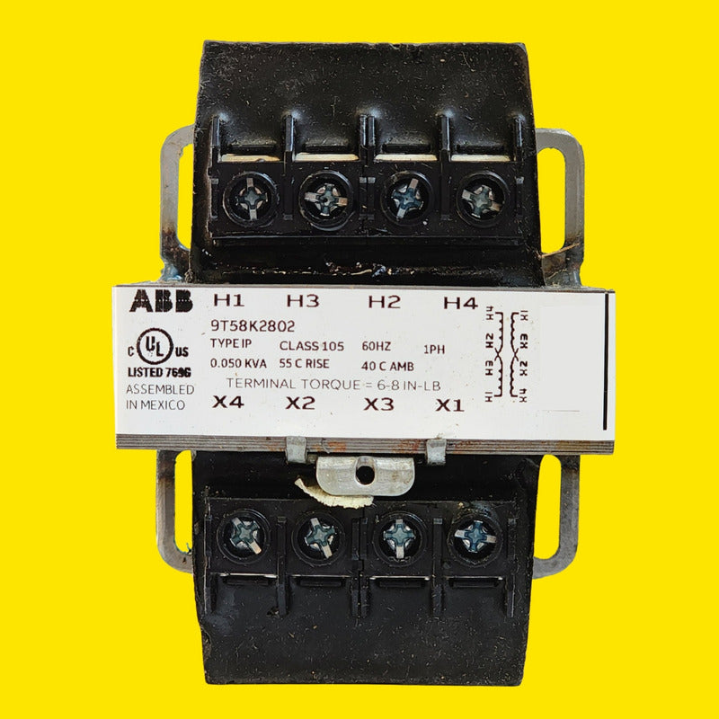 Abb 9t58k2802 Transformador Ip 0,05 Kva 240x480-120/240 Negro
