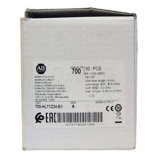 Relevador Allen-bradley 700-hlt1z24-ex 24v Original