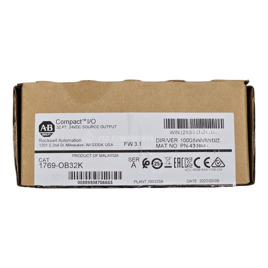 Allen Bradley 1769-ob32k Compactlogix 32 Pt 24vdc. Nuevo